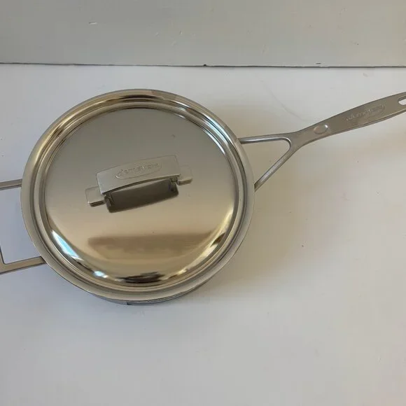 NEW - Demeyere 3-Quart Industry 5-Ply Stainless Steel Saute Pan with Lid - Picture 2 of 4